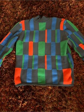 Bobo Choses Green, Blue & orange organic cotton Sweater